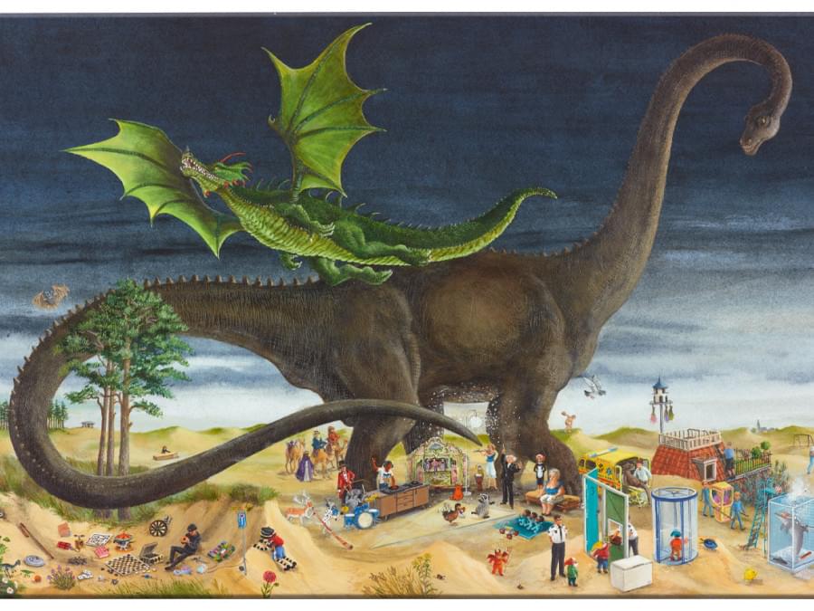 Buy Placemat: Draak en dinosaurus, Charlotte Dematons | Bekking & Blitz