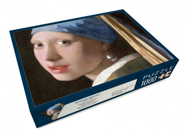 Puzzel (1.000 stukjes): Meisje met parel - Girl with the Pearl Earring, Vermeer, Mauritshuis kopen | Bekking & Blitz