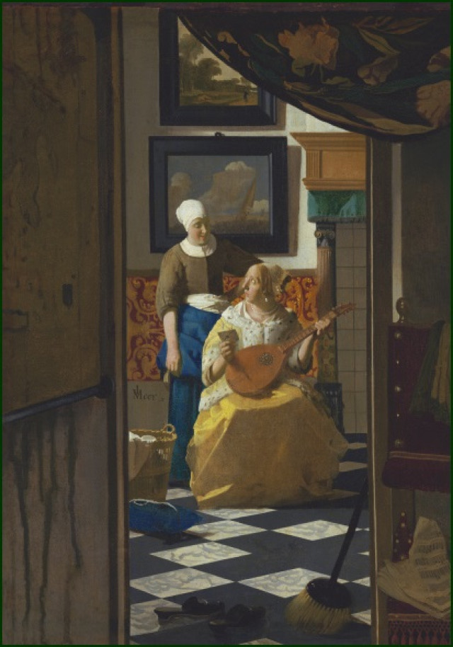 De Liefdesbrief, Johannes Vermeer, Rijksmuseum