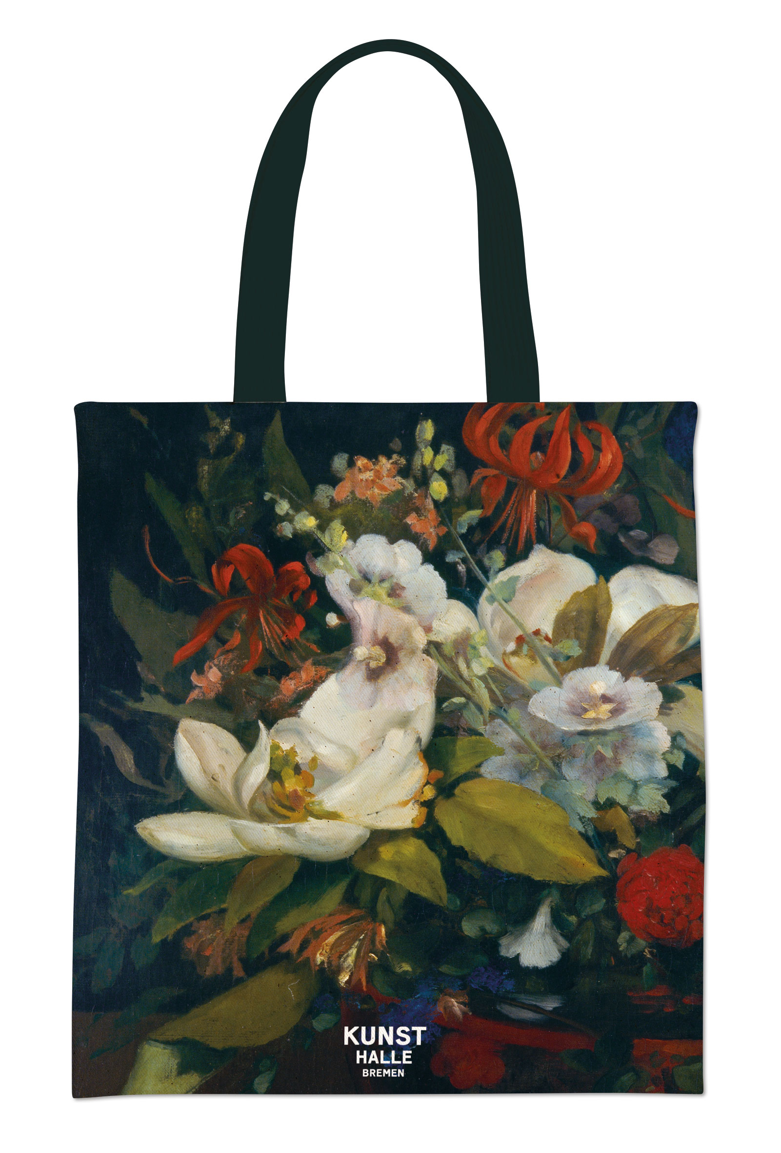 Leinentasche: Blumenschale, Gustave Courbet, Kunsthalle Bremen kaufen