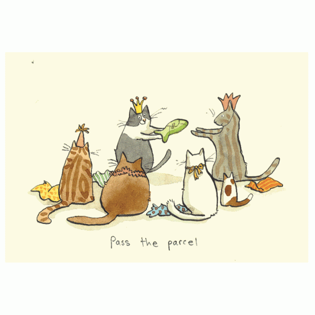 Pass the parcel, Christmas Card by Anita Jeram