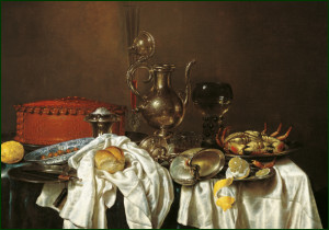 Stilleven met pastei en zilveren kan, Willem Claesz Heda, Het Frans Hals Museum