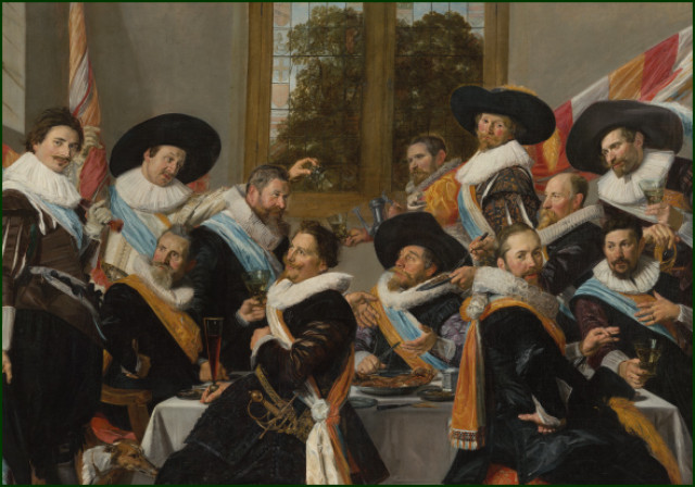 Feestmaal van officieren van de Cluveniersschutterij, Frans Hals, Het Frans Hals Museum