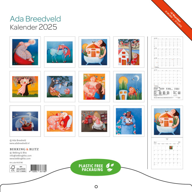 Ada Breedveld maandkalender 2025