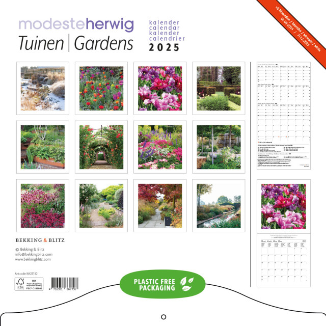 Tuinen - Gardens, Modeste Herwig maandkalender 2025