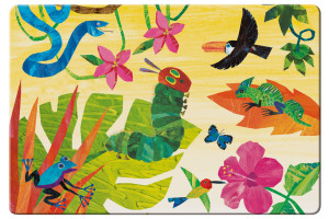 Placemat: Nature, The very hungry caterpillar, Eric Carle