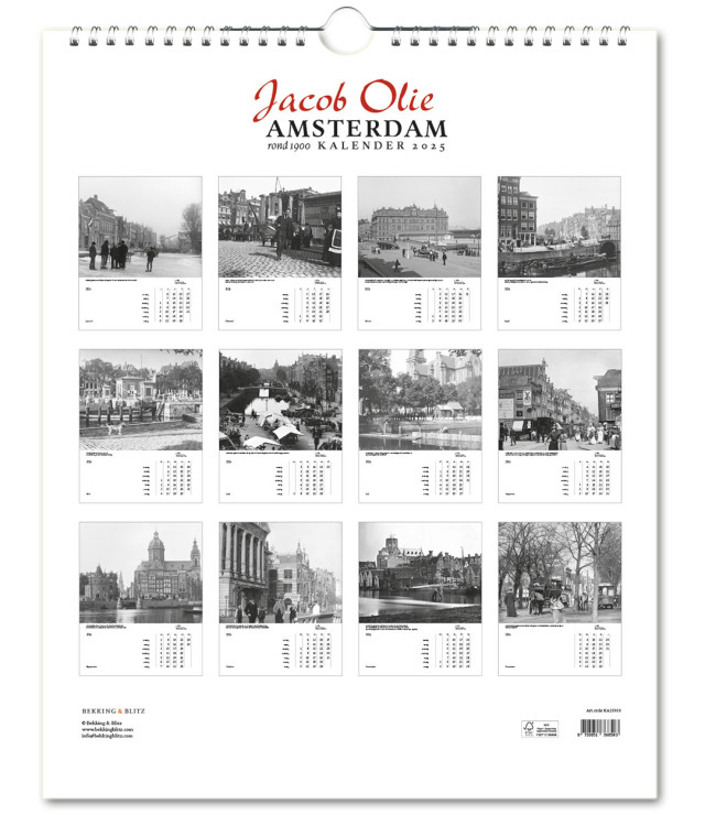 Amsterdam rond 1900 kalender 2025, Jacob Olie