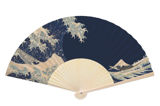 Handwaaier: Under the Wave off Kanagawa, Katsushika Hokusai, Rijksmuseum Amsterdam