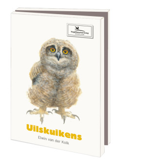 Kaartenmapje met env, klein: Uilskuikens, Elwin van der Kolk, Vogelbescherming