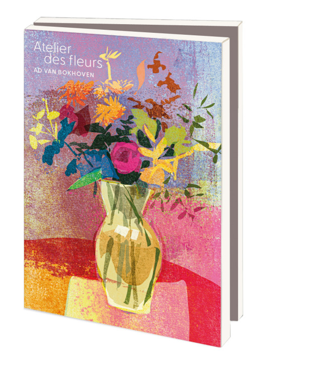 Kaartenmapje met env, klein: Atelier des fleurs, Ad van Bokhoven