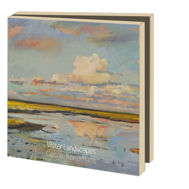 Kaartenmapje met env, vierkant: Water Landscapes, Gosse Koopmans