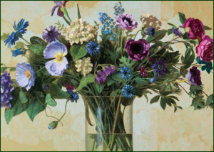 Tussen blauw en paars, Mixed Flowers, Kenne Grégoire