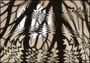 Rippled Surface, M.C. Escher