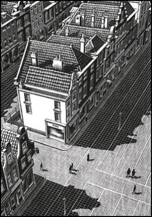 Delft, "Grote Markt", M.C. Escher