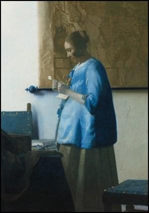 Woman Reading a Letter, Vermeer, Rijksmuseum Amsterdam